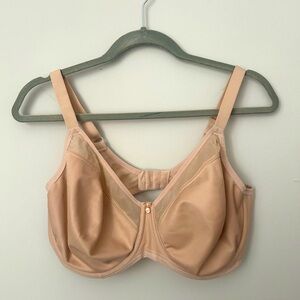 ELOMI nude pink supportive underwire bra. Comfortable mesh. 36H & 36G available